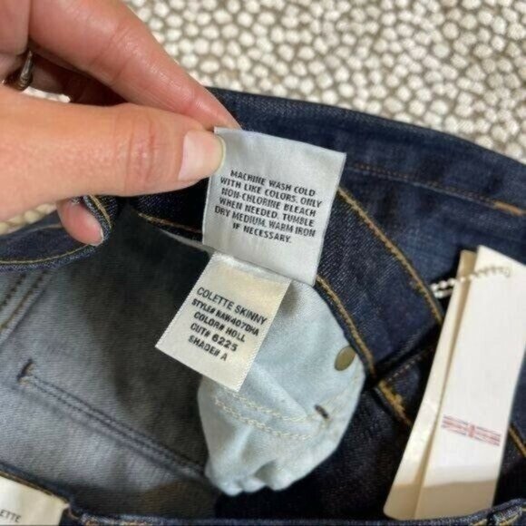 Hudson Collette Skinny Jeans Dark Blue Size 28 - Picture 6 of 11